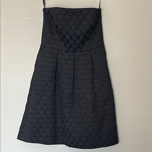 White House Black Market Black Pleated A-line Cocktail Dress Homecoming